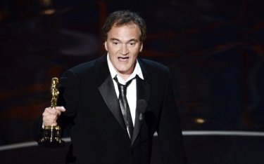 Oscar 2013: Quentin Tarantino con la statuetta vinta per Django Unchained