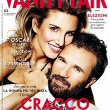 Carlo Cracco sulla cover di Vanity Fair (febbraio 2013) con la sua compagna, Rosa