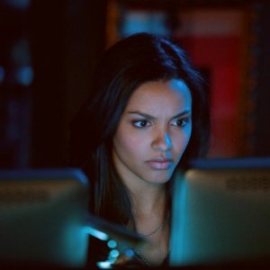 Cult: Jessica Lucas in una scena dell'episodio You're Next