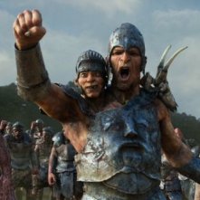 Il cacciatore di giganti: l'esercito dei giganti esulta in una scena del film