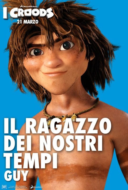I Croods Guy Il Ragazzo Dei Nostri Tempi Nel Character Poster Italiano 267324