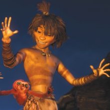 I Croods: Guy in una scena del film