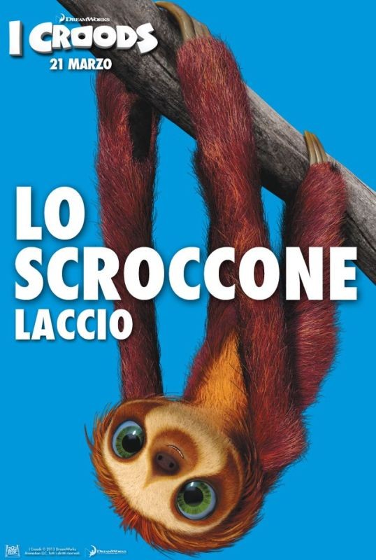 I Croods Laccio Il Bradipo Scroccone Nel Character Poster Italiano 267327