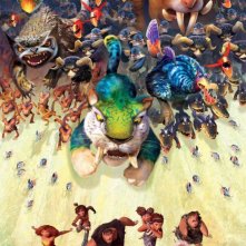 I Croods: una colorata e preistorica scena del film