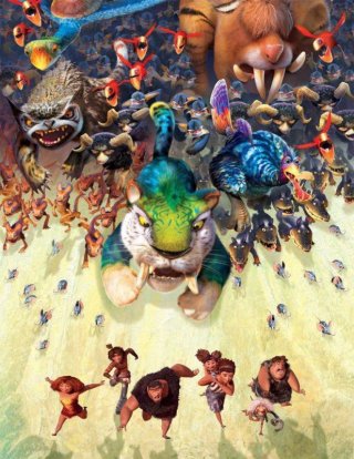 I Croods: una colorata e preistorica scena del film