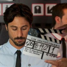 Hugo Silva sul set de Gli amanti passeggeri