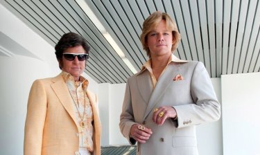 Behind the Candelabra: Matt Damon e Michael Douglas in un'immagine del biopic dedicato a Liberace