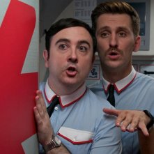 Gli amanti passeggeri:  Raúl Arévalo e Carlos Areces interpretano Ulloa e Fajardo