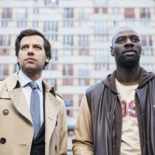 Due agenti molto speciali: Omar Sy e Laurent Lafitte in una scena della commedia