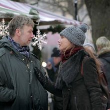 L'ipnotista: Mikael Persbrandt e Lena Olin discutono animatamente in una scena