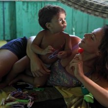 Un giorno devi andare: Jasmine Trinca in una tenera scena del film di Giorgio Diritti
