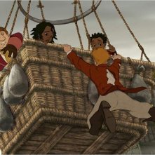 Le avventure di Zarafa - Giraffa Giramondo: una scena in mongolfiera tratta dal film
