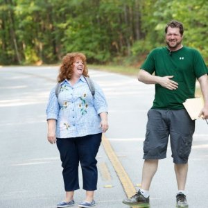 Melissa McCarthy sul set del film Io sono tu con il regista Seth Gordon