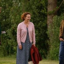 Benjamin Whitrow con Shane Taylor ed Eileen Nicholas nel film Bomber