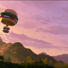 Le avventure di Taddeo l'esploratore: la gustosa mongolfiera a forma di panino in una scena del film