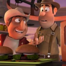 Le avventure di Taddeo l'esploratore: Taddeo con la guida peruviana Freddy fanno uno spuntino in una scena del film
