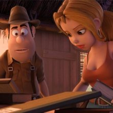 Le avventure di Taddeo l'esploratore: Taddeo e Sara in una scena del film