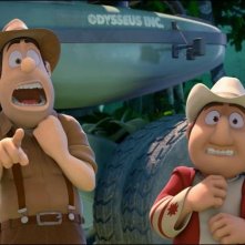 Le avventure di Taddeo l'esploratore: Taddeo insieme alla guida peruviana Freddy in una scena del film
