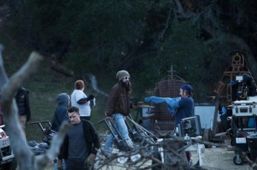 The Witches of Salem: director Rob Zombie in an image from the set of the film