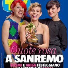 Sanremo 2012 - Arisa, Noemi e Emma Marrone sulla cover di Sorrisi