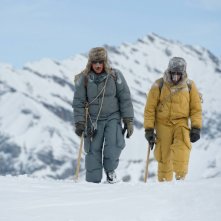 K2: la montagna degli italiani: Michele Alhaique e Massimo Poggio in una scena della fiction Rai