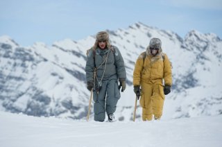K2: la montagna degli italiani: Michele Alhaique e Massimo Poggio in una scena della fiction Rai