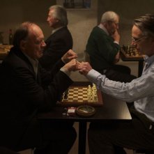 Treno di notte per Lisbona: Bruno Ganz e Jeremy Irons in una scena del film