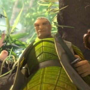Epic: Ronin e Nod in una scena tratta dal colorato film animato diretto da Chris Wedge