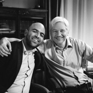 Julian Assange e Roberto Saviano a Londra, nel 2013