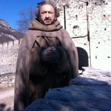 Orfeo Orlando sul set di Romeo e Giulietta, fiction di Riccardo Donna.