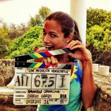 Un'insolita vendemmia: Barbara Clara sul set del film