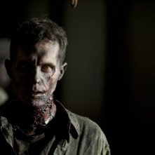 The Walking Dead: il primo piano di un Errante nell'episodio Vendetta