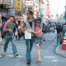 Blue Jasmine: Cate Blanchett, Bobby Cannavale  e Sally Hawkins in una scena