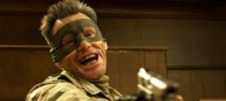Kick-Ass 2: Jim Carrey in una scena del film nei panni del Colonnello Stars and Stripes