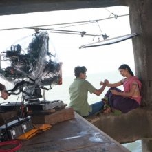 Vita di Pi: Suraj Sharma durante le riprese del film di Ang Lee.