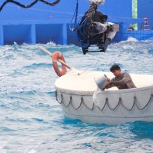 Vita di Pi: Suraj Sharma sul set del film