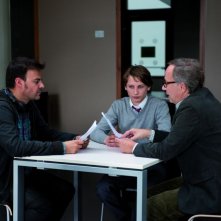 Nella casa: Fabrice Luchini e Ernst Umhauer sul set con il regista François Ozon