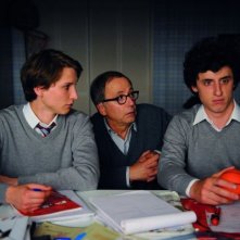 Nella casa: Fabrice Luchini insieme a Bastien Ughetto ed Ernst Umhauer in una scena