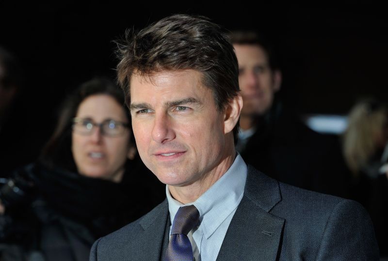 Oblivion: un intenso primo piano di Tom Cruise sul red carpet della premiere di Londra
