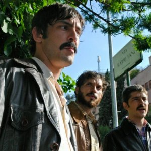 Marco Foschi, Carmelo Galati e Libero De Rienzo nel film ALDO MORO di G M.Tavarelli