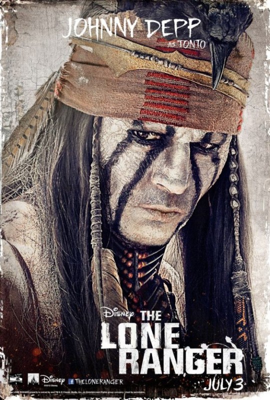 The Lone Ranger Il Character Poster Di Johnny Depp 270974