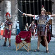 Benur: Paolo Triestino in una scena del film al Colosseo
