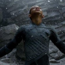 Jaden Smith nel ruolo di Kitai Raige in una scena di After Earth