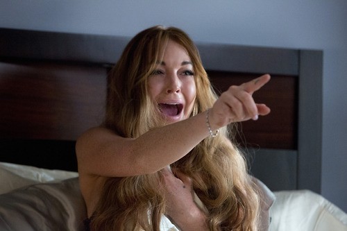 Lindsay Lohan in una scena di Scary Movie 5