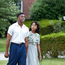 Nicole Beharie con Chadwick Boseman in '42' nel quale interpretano Rachel e Jackie