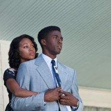 Nicole Beharie con Chadwick Boseman nel dramma sportivo 42