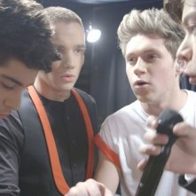 This is Us: gli 'One Direction' Liam Payne, Harry Styles, Zayn Malik, Niall Horan, Louis Tomlinson in una scena