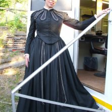 Fulvia Lorenzetti nei panni di Rosetta ne L'ultimo Papa Re, regia Luca Manfredi