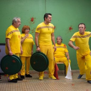 Les profs: Pierre-François Martin-Laval, Isabelle Nanty, Christian Clavier, Fred Tousch, Stefi Celma, Arnaud Ducret