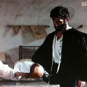 Orfeo Orlando e Massimo Odierna sul set di 'Michelangelo il cuore e la pietra'